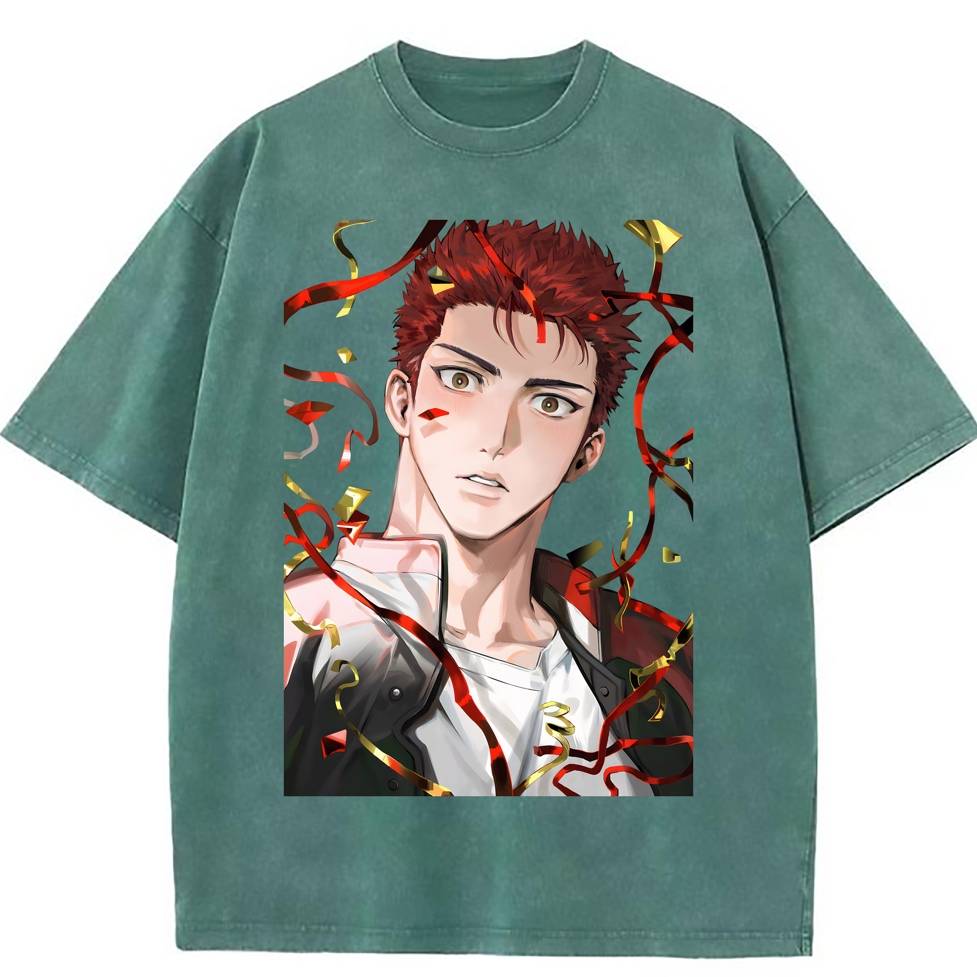 （画像用） SLAM DUNK／スラムダンク 綿100% ヴィンテージ風 半袖Tシャツ（フロントプリント）